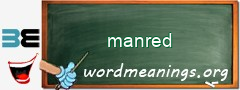 WordMeaning blackboard for manred